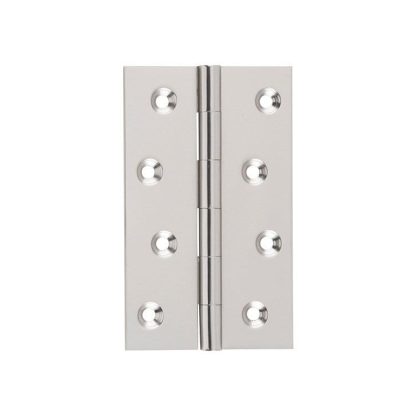 2722 Hinge - Butt Hinge - Fixed Pin - Satin Nickel- 100x60x2.5mm