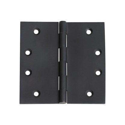 2974 Hinge - Butt Hinge - Fixed Pin - Matt Black - 100x100x3mmmm