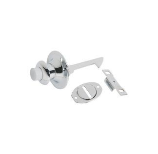 3103 Deco Press Button Catch - Chrome Plate