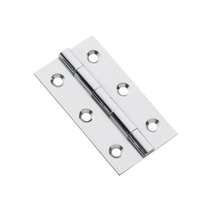 3113 Hinge - Butt Hinge - Fixed Pin - Chrome Plate - 63x35mm