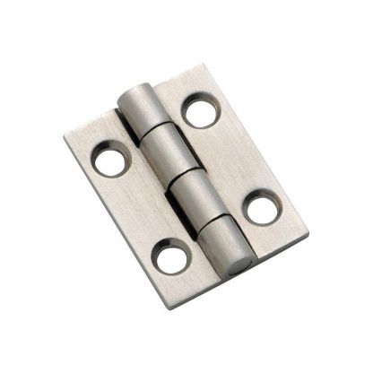 3120 Hinge - Butt Hinge - Fixed Pin - Satin Chrome - 25x22mm