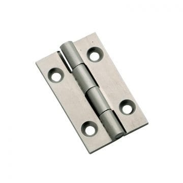 3121 Hinge - Butt Hinge - Fixed Pin - Satin Chrome - 38x22mm