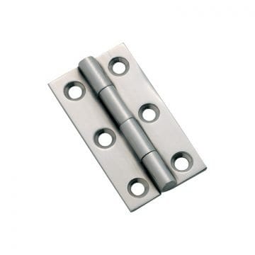 3122 Hinge - Butt Hinge - Fixed Pin - Satin Chrome - 50x28mm