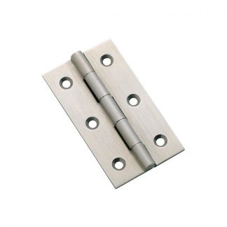 3123 Hinge - Butt Hinge - Fixed Pin - Satin Chrome - 63x35mm