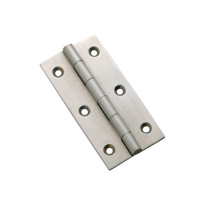 3124 Hinge - Butt Hinge - Fixed Pin - Satin Chrome - 76x41mm