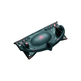 3327 Cabinet Handle - 65x30mm - Sheet Brass - Antique Copper