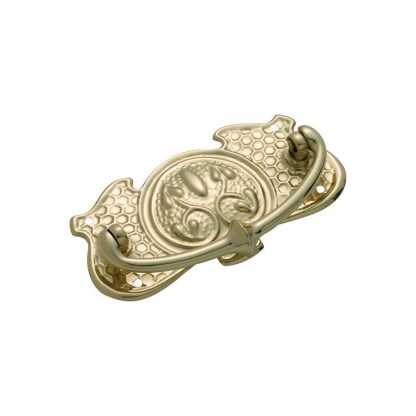 3391 Cabinet Handle - 95x50mm - Sheet Brass - Polished Brass