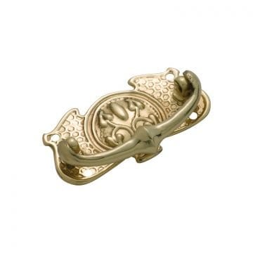 3392 Cabinet Handle - 66x35mm - Sheet Brass - Polished Brass