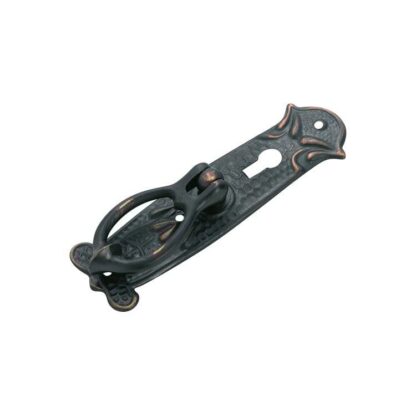 3399 Pedestal Handle - 30x100mm - Sheet Brass - Antique Copper  WITH KEYHOLE