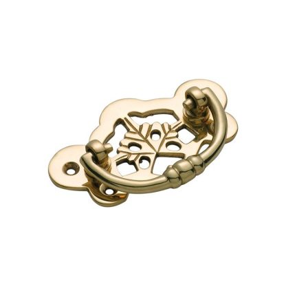 3406 Cabinet Handle - 70x40mm - Polished Brass
