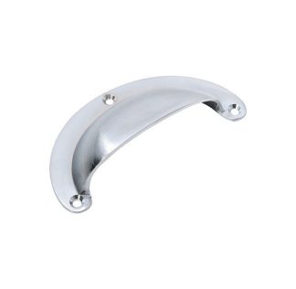 3570 - Drawer Pull Plain  - Satin Chrome - 100x40mm