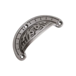 3583 Drawer Pull - Cast Iron 100x40mm - Polished Metal