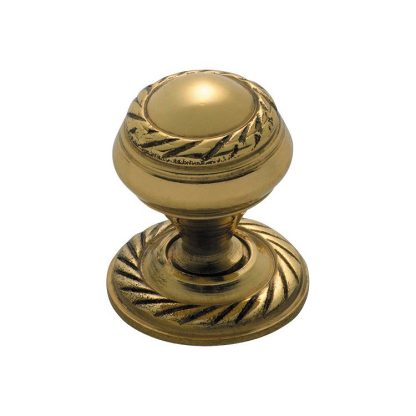 Tradco 3670 - Georgian Cupboard Knob -  19mm -  Polished Brass