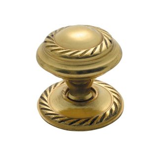 Tradco 3671 - Georgian Cupboard Knob - 25mm - Polished Brass