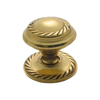 Tradco 3671 - Georgian Cupboard Knob -  25mm -  Polished Brass