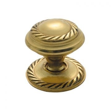 Tradco 3671 - Georgian Cupboard Knob - 25mm - Polished Brass