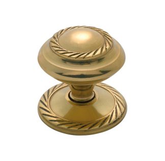 Tradco 3672 - Georgian Cupboard Knob - 32mm - Polished Brass