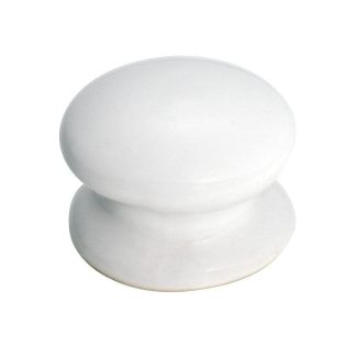 3730 -  Porcelain Dresser Knob-   White 32mm