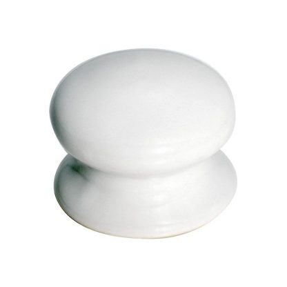 3732 -  Porcelain Dresser Knob-   White 50mm