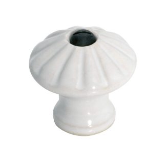 3736 - Porcelain Knob- Face Fix White 35mm