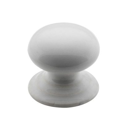 3742 -  Porcelain Knob-   White 38mm