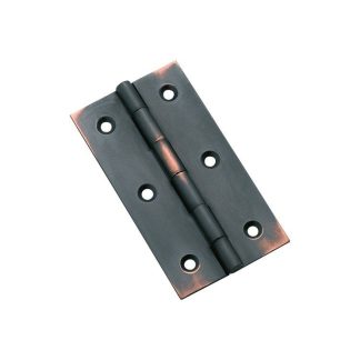 3794  Hinge - Butt Hinge - Fixed Pin - Antique Copper - 76x41mm