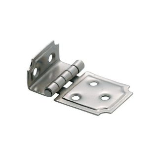 3797  Hinge - Offset Hinge - Sheet Iron - Nickel Plate - 50x30mm
