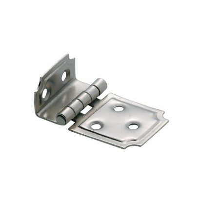 3797  Hinge - Offset Hinge - Sheet Iron - Nickel Plate - 50x30mm