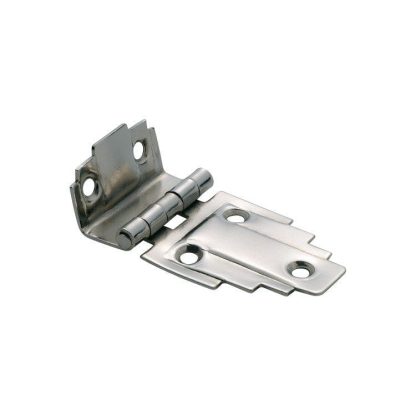3798  Hinge - Offset Hinge (Stepped) - Sheet Iron - Nickel Plate - 63x32mm