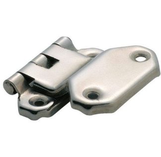 3799  Hinge - Offset Hinge Fold Over - Sheet Iron - Nickel Plate - 45x42mm