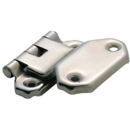 3799  Hinge - Offset Hinge Fold Over - Sheet Iron - Nickel Plate - 45x42mm