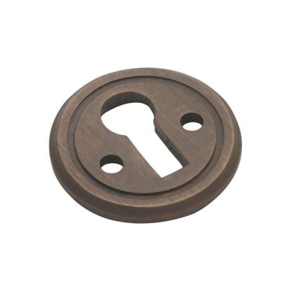 3829 - Round Escutcheon - 23mm - Antique Brass