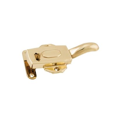 3832 - Kitchen Dresser Latch R/H - Sheet Brass - Polished Brass