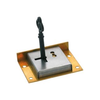 4006 - Drawer / Till Lock - 63mmx48mm - Solid Brass