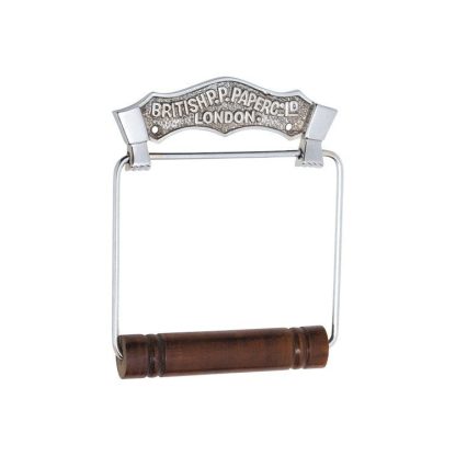 4867 - Toilet Roll Holder - British -  Chrome Plate
