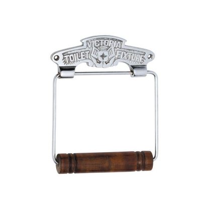 4868  - Toilet Roll Holder - Victoria -  Chrome Plate