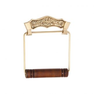 4882 - Toilet Roll Holder - British -  Polished Brass