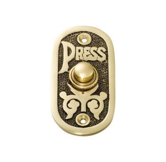5501 - Bell Press -  40x80mm - Polished Brass