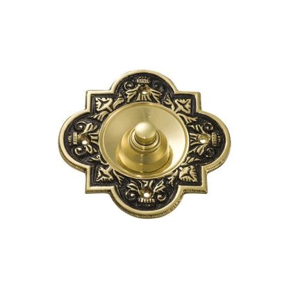 5502 - Bell Press -  90x90mm - Polished Brass