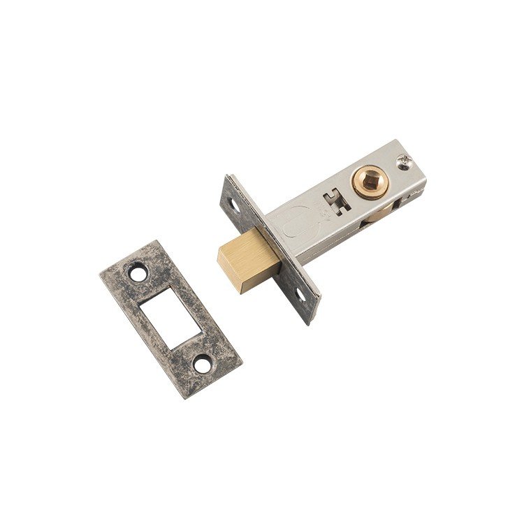 Privacy Bolt, Rumbled Nickel. Backset 45mm