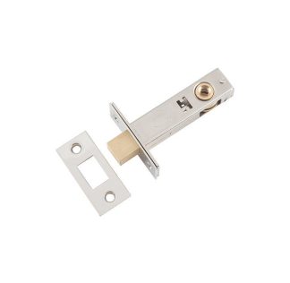 Privacy Bolt, Polished Nickel. Backset 60mm