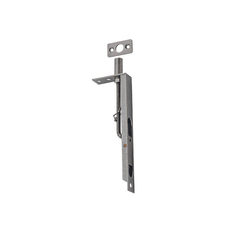 6421 - Flush Bolt - Rumbled Nickel 150mm