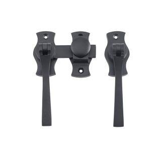 6465 - French Door Fastener - Teardrop - Matt Black