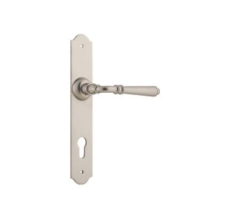 Tradco 6560E85 - Reims Lever 85mm Euro - Satin Nickel - 240x40mm - 68mm(P)