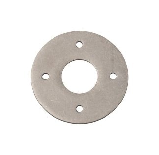 Tradco Adaptor plate for retrofitting to a 54mm hole - Rumbled Nickel