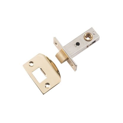 Tube Latch Split Cam Polished Brass Backset 45mm