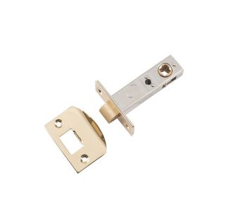 Tube Latch Split Cam Polished Brass Backset 60mm