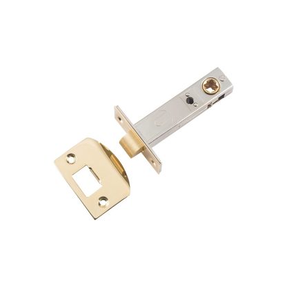 Tube Latch Split Cam Polished Brass Backset 70mm