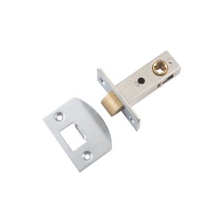 Tube Latch Split Cam Satin Chrome Backset 45mm