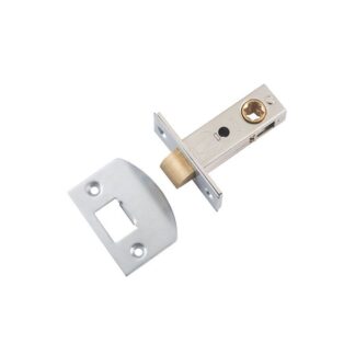 Tube Latch Split Cam Satin Chrome Backset 45mm